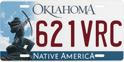 OK license plate 621VRC