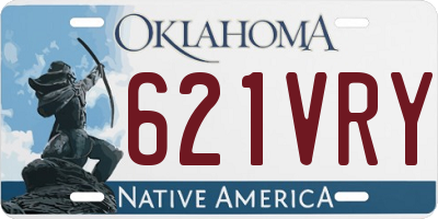 OK license plate 621VRY
