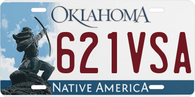 OK license plate 621VSA