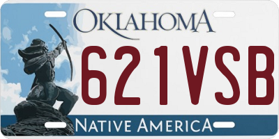 OK license plate 621VSB