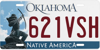 OK license plate 621VSH