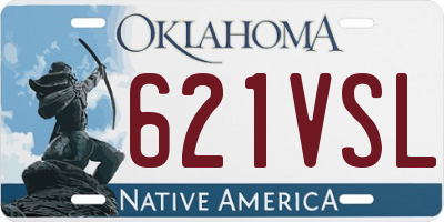 OK license plate 621VSL