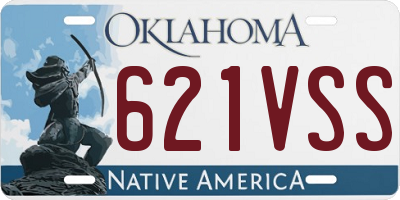OK license plate 621VSS