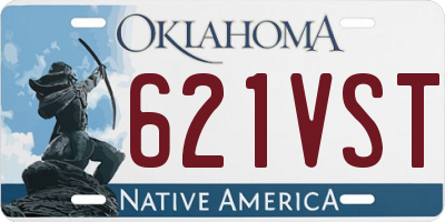 OK license plate 621VST