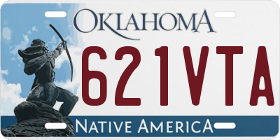 OK license plate 621VTA