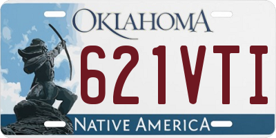 OK license plate 621VTI