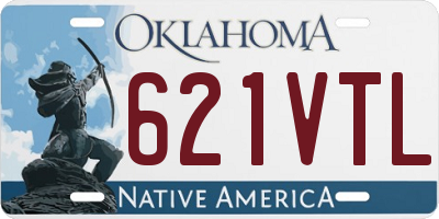 OK license plate 621VTL