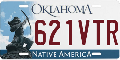 OK license plate 621VTR