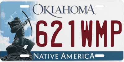 OK license plate 621WMP
