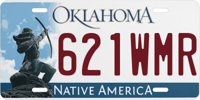 OK license plate 621WMR