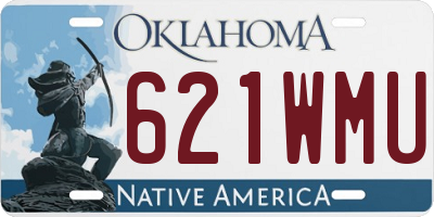 OK license plate 621WMU