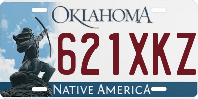 OK license plate 621XKZ