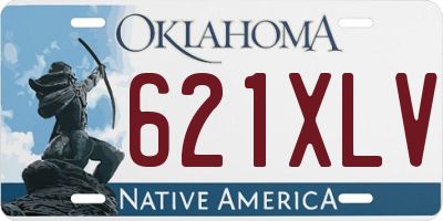OK license plate 621XLV