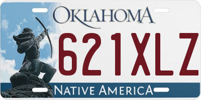 OK license plate 621XLZ