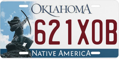 OK license plate 621XOB