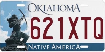 OK license plate 621XTQ