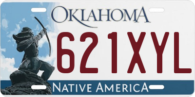 OK license plate 621XYL