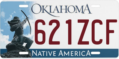 OK license plate 621ZCF