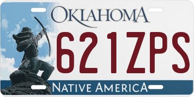 OK license plate 621ZPS