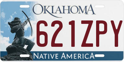 OK license plate 621ZPY