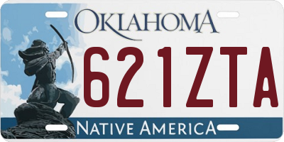 OK license plate 621ZTA