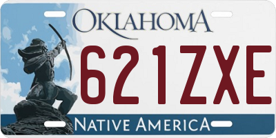 OK license plate 621ZXE