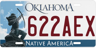 OK license plate 622AEX