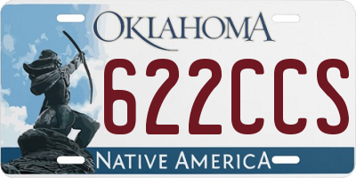 OK license plate 622CCS