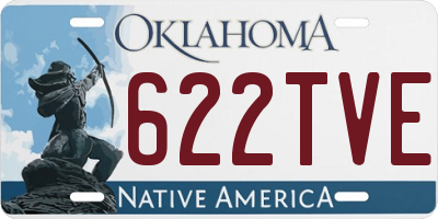 OK license plate 622TVE