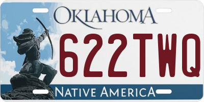 OK license plate 622TWQ
