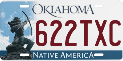 OK license plate 622TXC