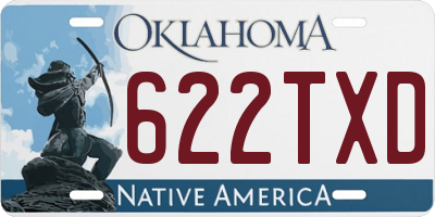 OK license plate 622TXD