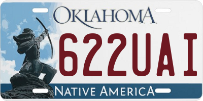 OK license plate 622UAI