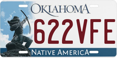 OK license plate 622VFE