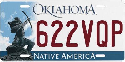 OK license plate 622VQP