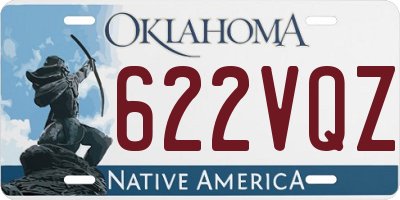 OK license plate 622VQZ