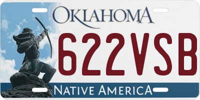 OK license plate 622VSB
