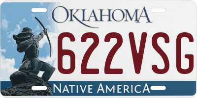 OK license plate 622VSG