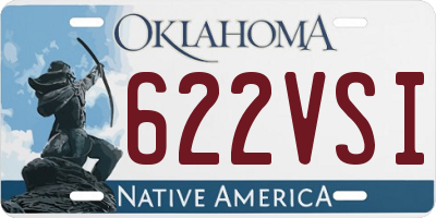 OK license plate 622VSI