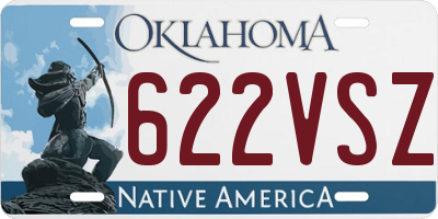 OK license plate 622VSZ