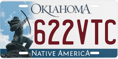 OK license plate 622VTC