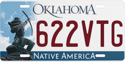 OK license plate 622VTG