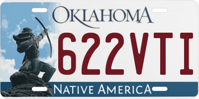 OK license plate 622VTI