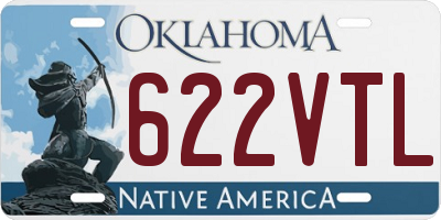 OK license plate 622VTL