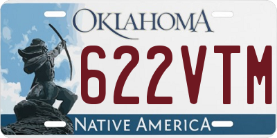 OK license plate 622VTM