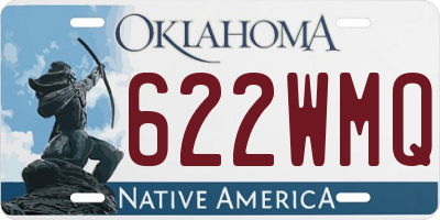 OK license plate 622WMQ