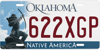 OK license plate 622XGP
