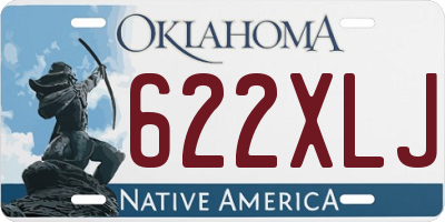 OK license plate 622XLJ