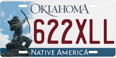 OK license plate 622XLL