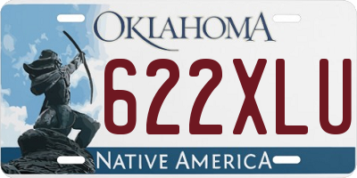 OK license plate 622XLU
